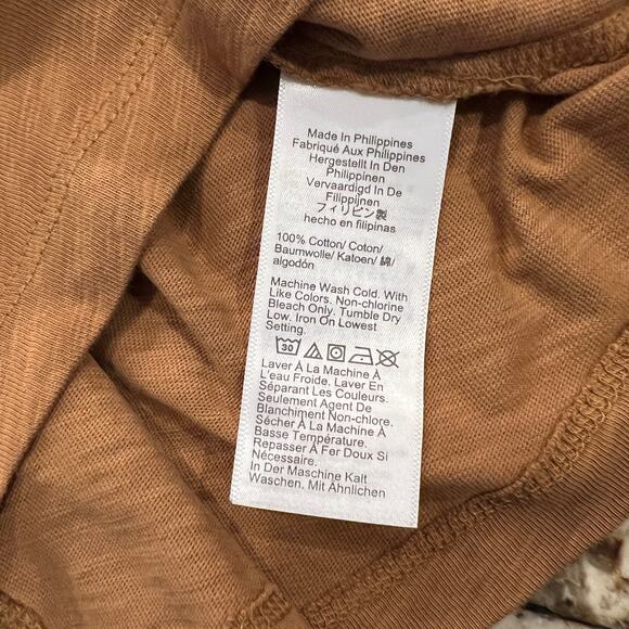 NWT J. Crew Warm Brandy Brown Girlfriend Crewneck Tee - SIZE XL - Picture 8 of 12